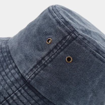 Printed Washed Retro Sunshade Fisherman Hat