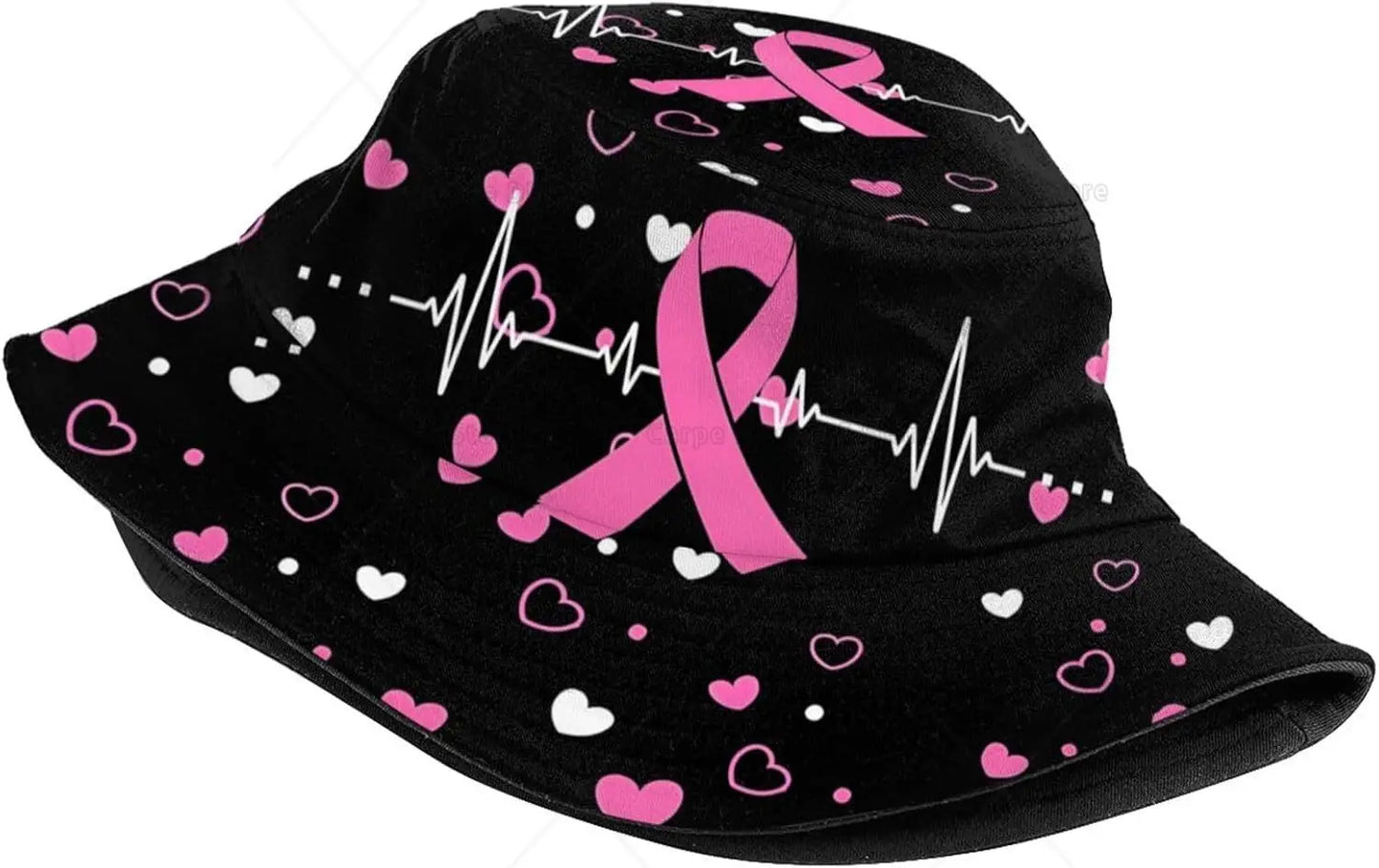 Breast Cancer Awareness Bucket Hat for Women Fashion