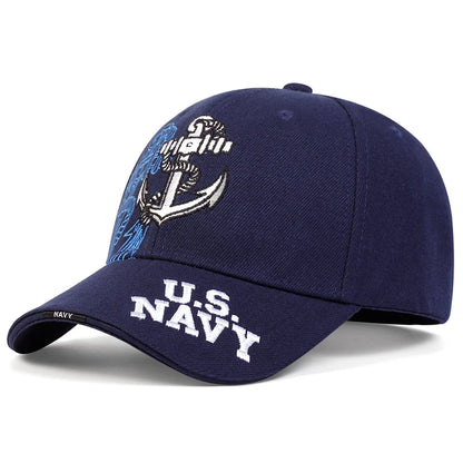 Unisex Anchor Embroidery Baseball Caps Sunscreen Hat