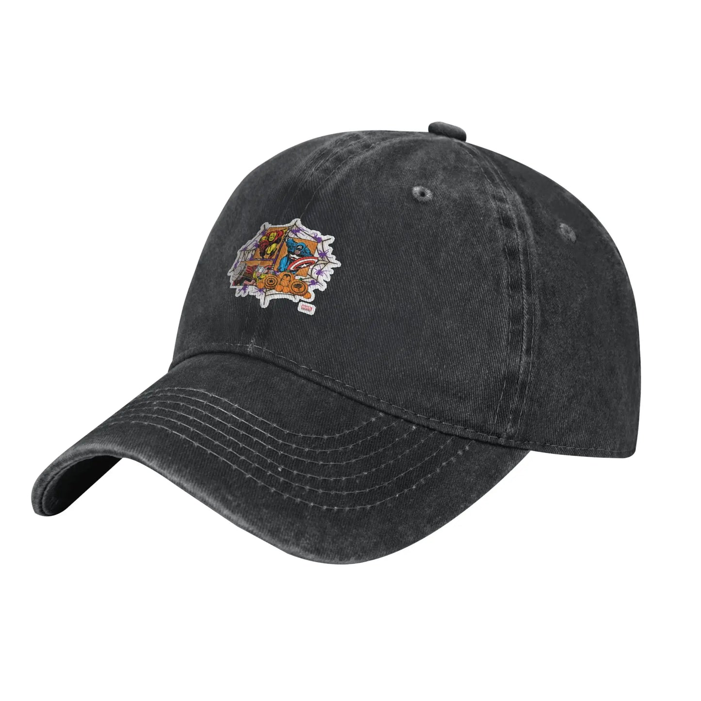 Baseball Caps Casual Distressed Denim Captain America Superhero Agents Of Shield
