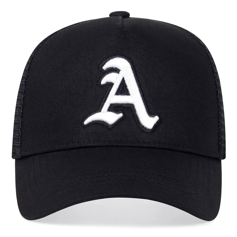 Unisex Gothic Letter A Embroidery Baseball Caps