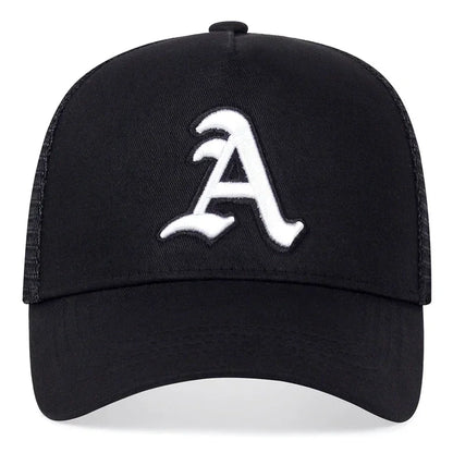 Unisex Gothic Letter A Embroidery Baseball Caps
