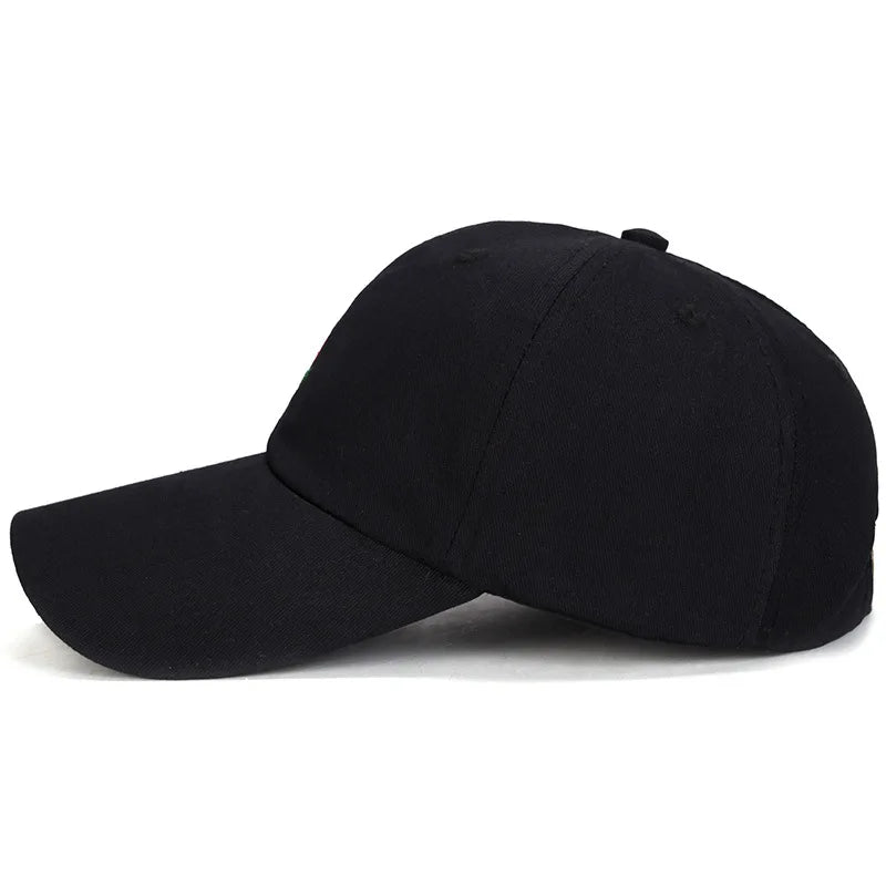 Unisex Rose Embroidery Baseball Cap For Men Women Flower Cap
