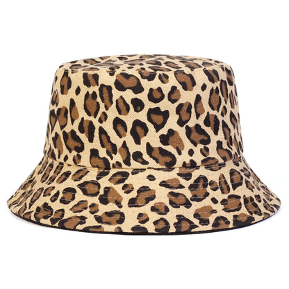 Unisex Leopard Print Personality Bucket Hats Fishermen