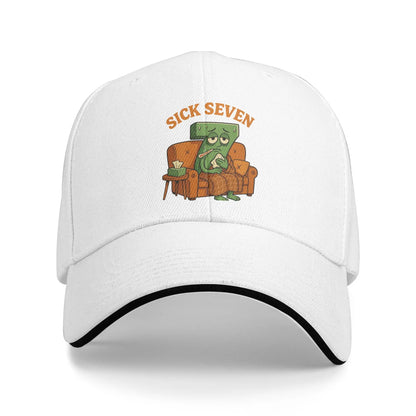 Sick Seven 67 Halloween Meme Funny Meme Six Seven Wordplay Baseball Cap