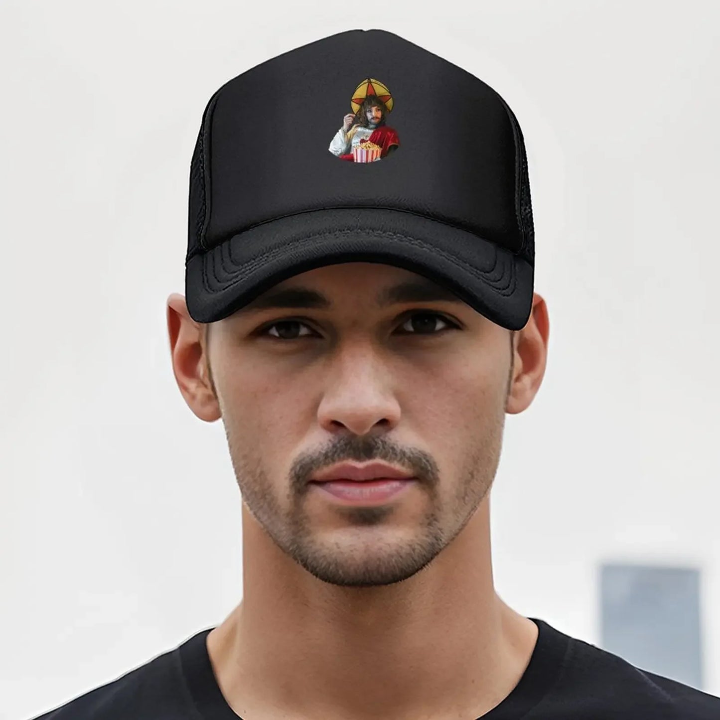 New Villanelle Jesus with Pop Corn - Killing Eve Season 4 Transparent Baseball Cap