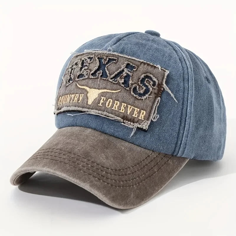 Retro Distressed Texas Baseball Cap