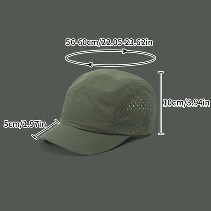Short-Brim Mesh Quick-Dry Baseball Cap