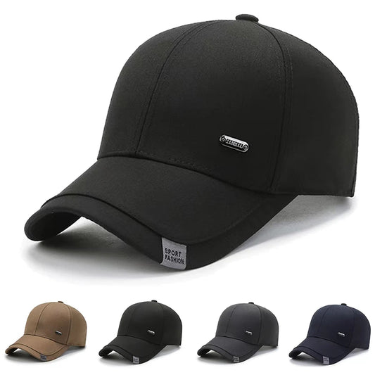 Unisex Small Iron Label Baseball Caps