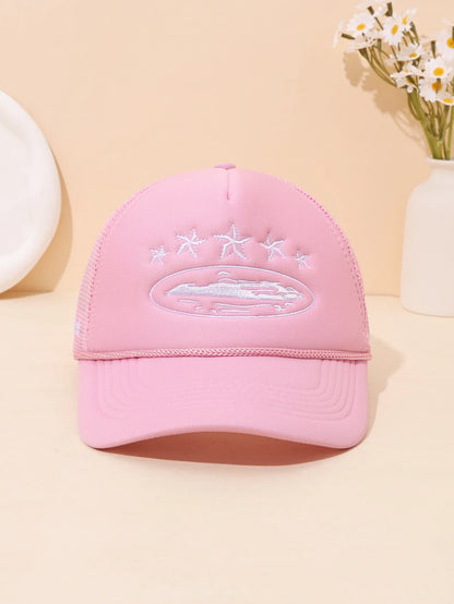 Fashionable Embroidered Baseball Hat Five Star Color