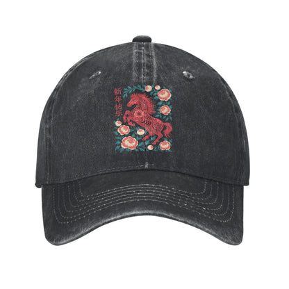 Year Of The Horse 2026 Chinese Lunar New Year Baseball Caps