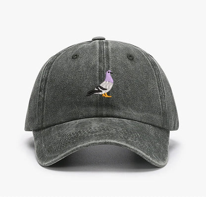 Embroidery Pigeon Design Spring vintage Baseball caps Men Women