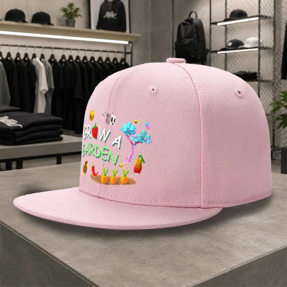 GROW A GARDEN Pixel Style Unisex All-Match Snapback Cap