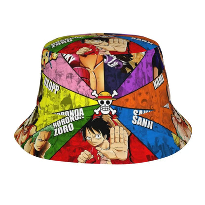 Streetwear One Piece Anime Bucket Hat