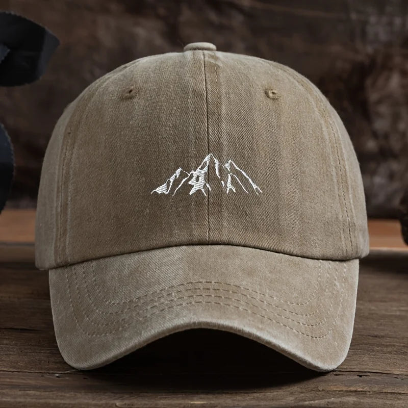Men's Baseball Cap Mountain Peak Pattern Print Vintage