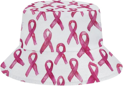 Breast Cancer Awareness Bucket Hat for Women Fashion