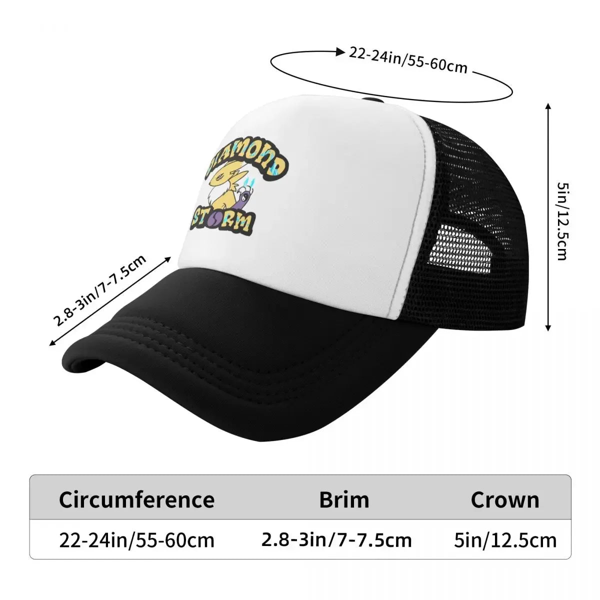 Diamond Storm Baseball Cap Luxury Hat Tea Hat