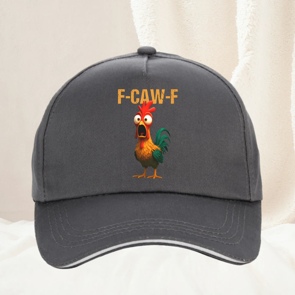 Funny Summer F Caw F Chicken Harajuku New Baseball Cap