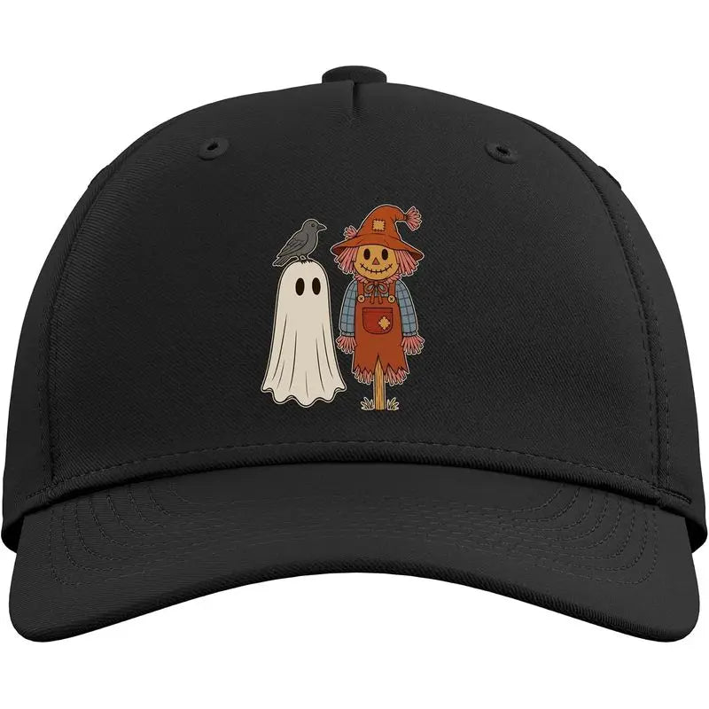 Halloween Ghost Scarecrow Crow Baseball Hat