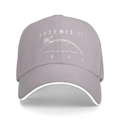Artemis II 2026 Manned Mission Orion Orbiting The Moon Casual Baseball Cap