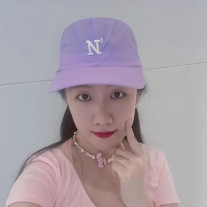 Letter N Embroidery Quick Dry Baseball Cap