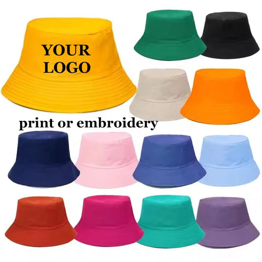 One Piece Custom Logo Unisex Bucket Hat