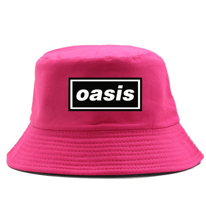 Unisex Oasis Prints Bucket Hats American Heavy Summer Headwear Foldable Outdoor