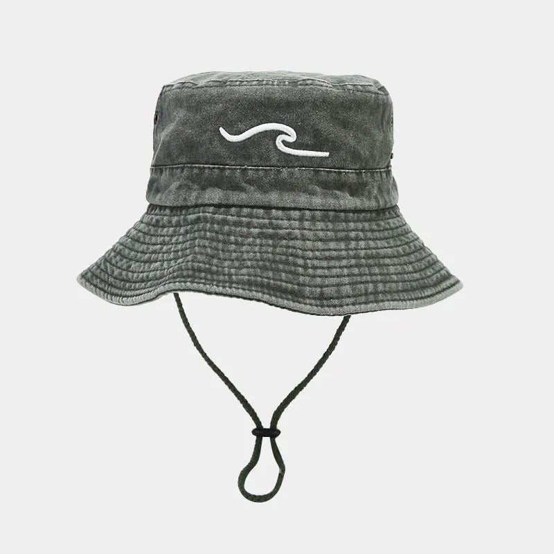2023 Spring Cotton Embroidered Pattern Bucket Hat Fisherman Hat