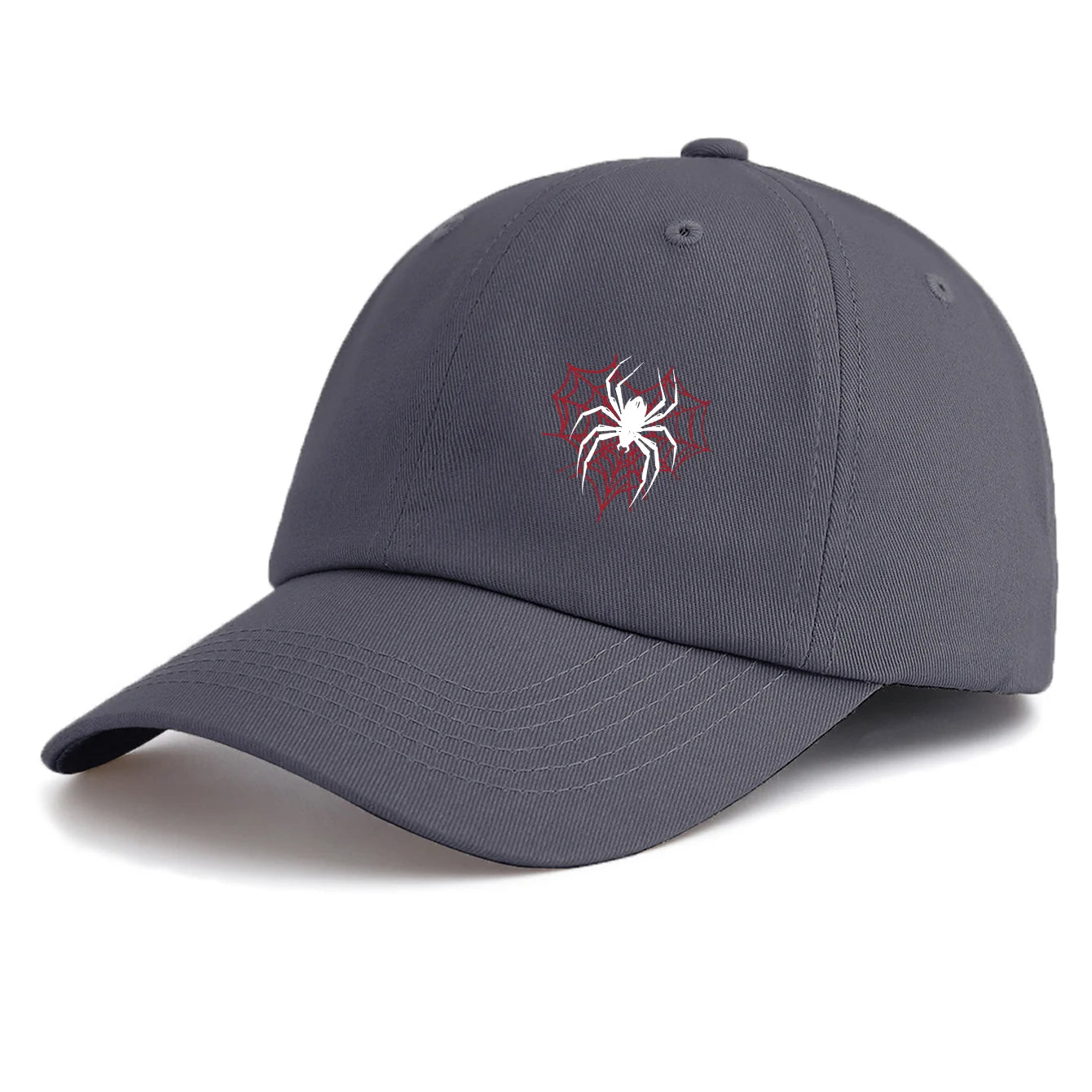 Spider Print Baseball Cap For Adults