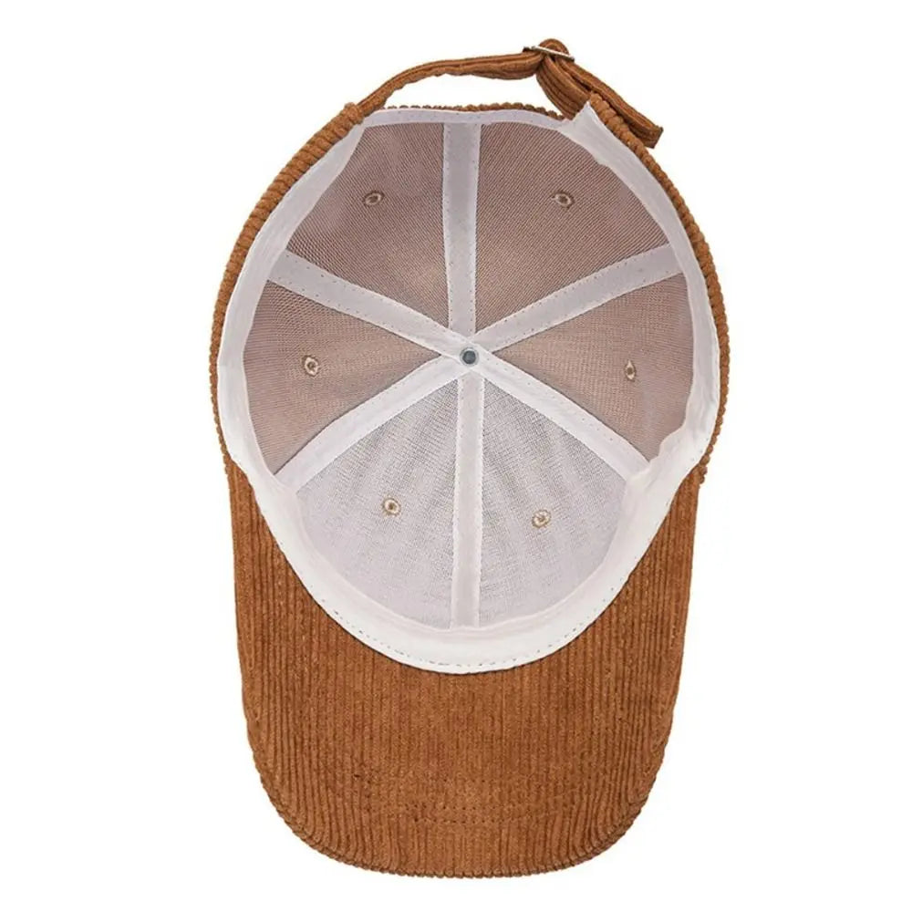 Spring Autumn Corduroy Baseball Cap