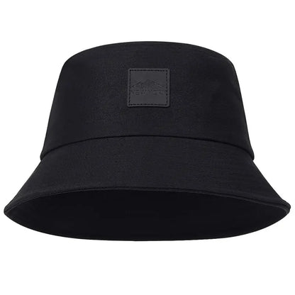 Unisex New York Leather Label Personality Bucket Hats