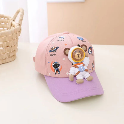 Four Seasons Cotton Cartoon Astronauts Casquette Baseball Cap