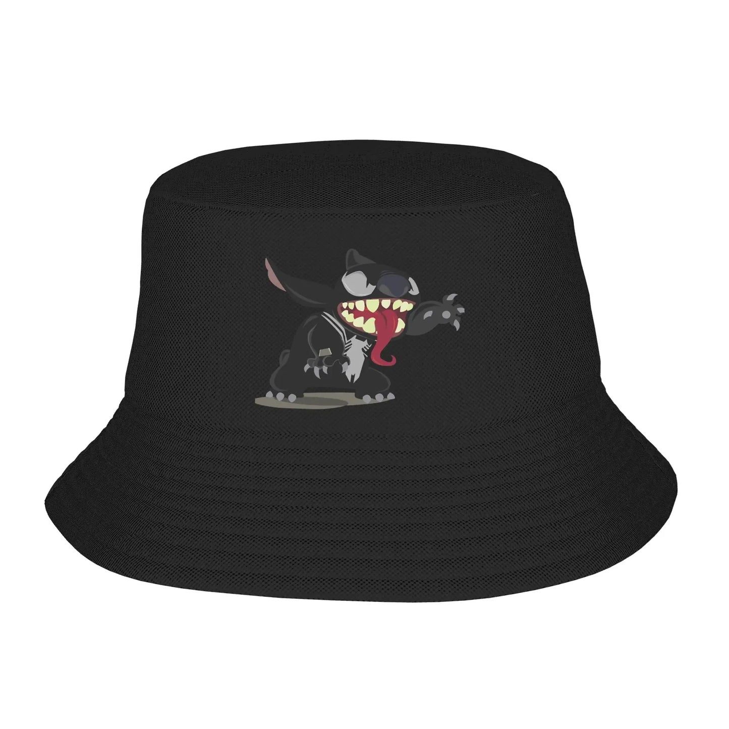 Men Bucket Hat Cartoon Lilo Stitch Picnic Headwear Foldable Outdoor