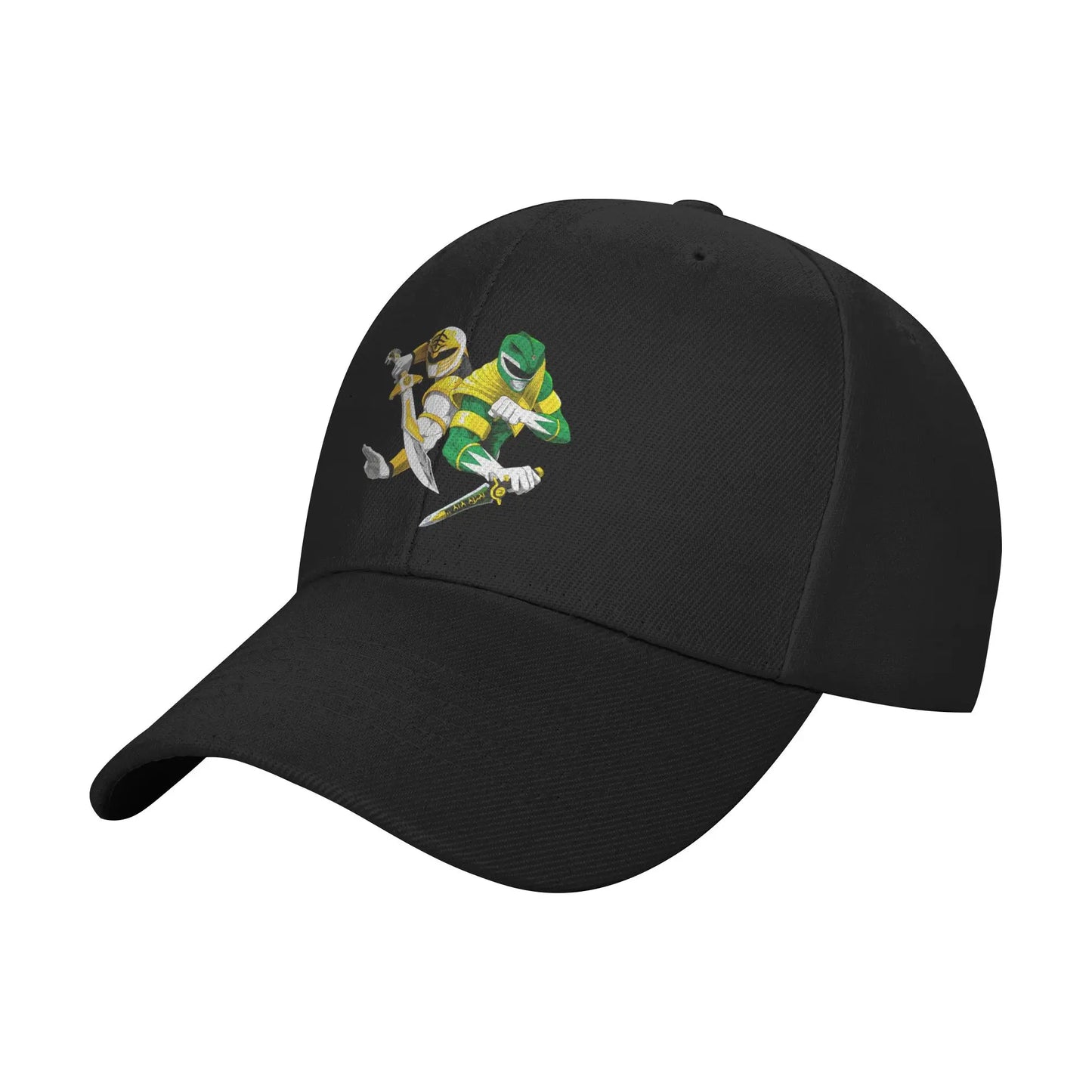 Black Power Rangers Morphin Coin Hat Baseball Caps