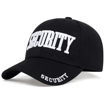 Unisex SECURITY Embroidery Baseball Caps Spring And Autumn