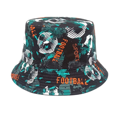 Flag Print Cheer Hat Bucket Hat