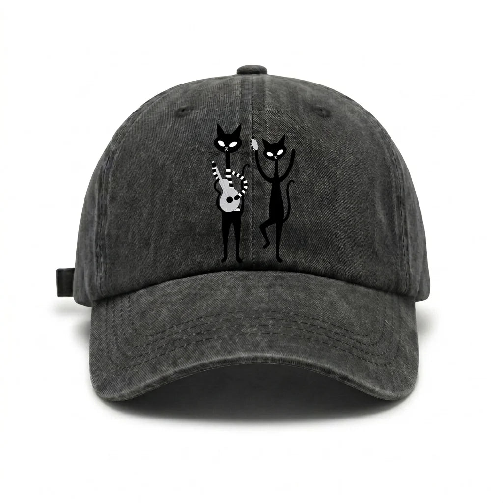 Black Cat Music Baseball Cap