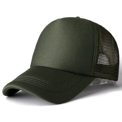 Unisex Cap Casual Plain Mesh Baseball Cap