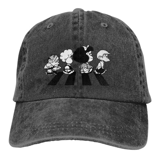 Her Friends Baseball Caps Peaked Cap Mafalda Cartoon Sun Shade Hats