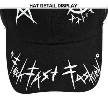 Letter Baseball Cap Graffiti Sun Hip Hop Cap