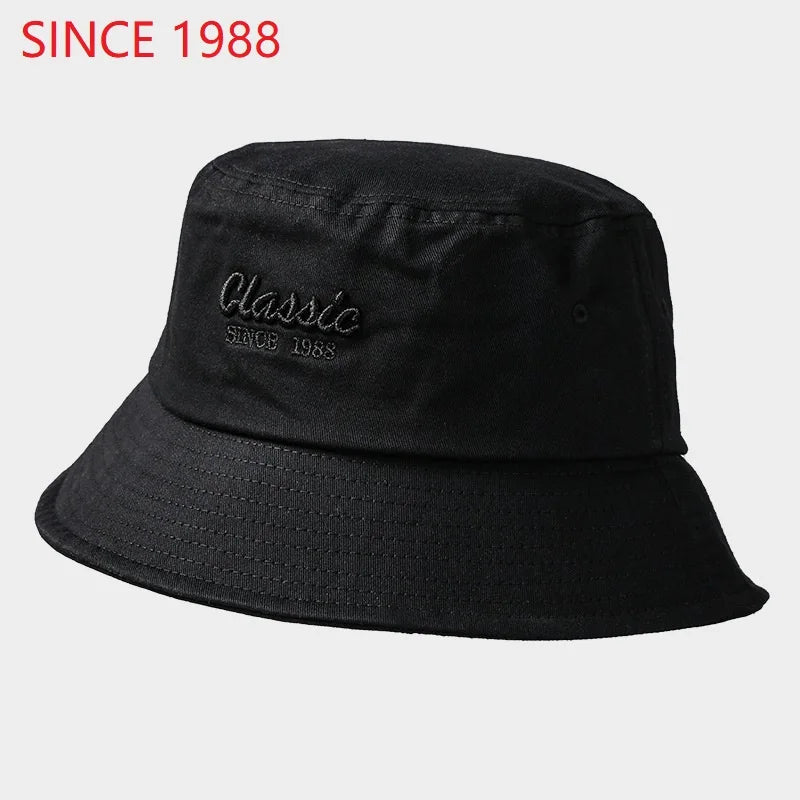 Men Women Big Head Bucket Hats Beach Oversize Sun Cap