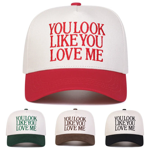 YOULOOK LIKE YOU Letter Embroidery Baseball Caps