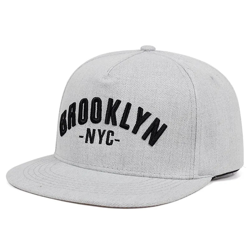 Unisex Brooklyn Letter Embroidery Hip-hop Hats Snapback Caps Baseball Caps Sunscreen Hat