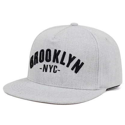 Unisex Brooklyn Letter Embroidery Hip-hop Hats Snapback Caps Baseball Caps Sunscreen Hat
