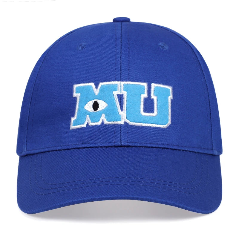 Fashion Men Baseball Cap Monsters University MU Letters