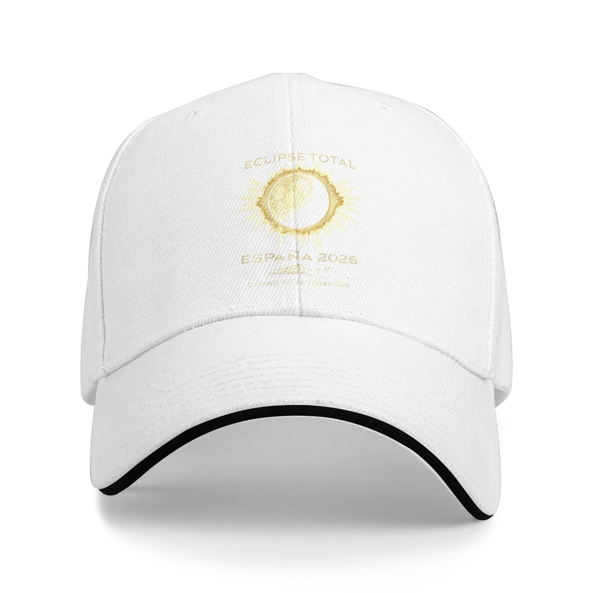 Spain Total Solar Eclipse 2026 Totality Sandwich Baseball Cap