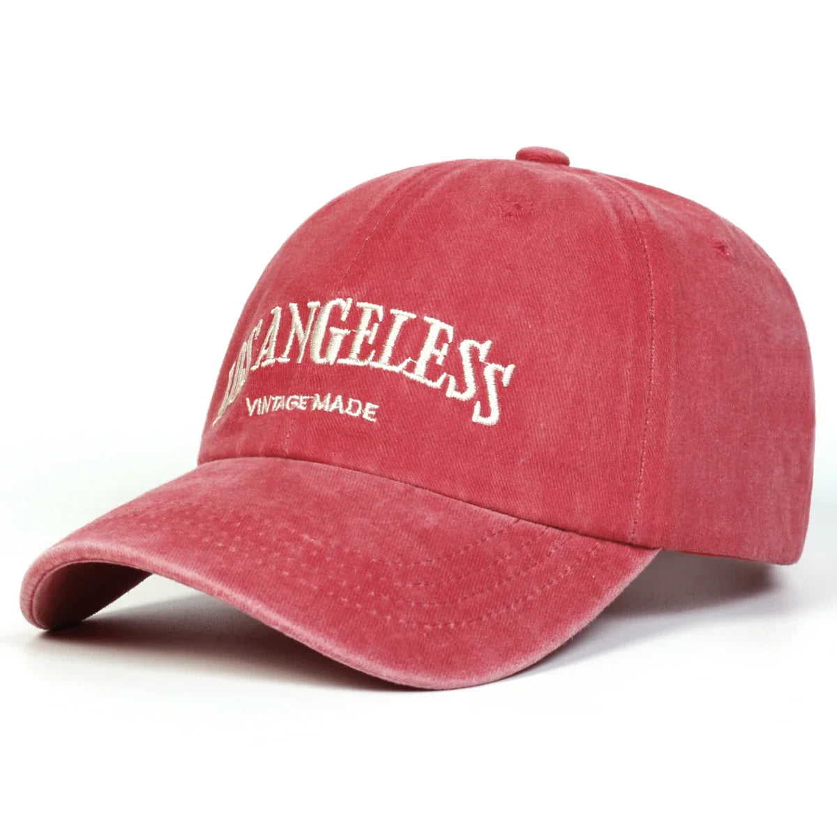 LOS ANGELESS Embroidery Wash Baseball Caps