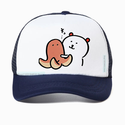 Funny Joke Bear Print Baseball Cap
