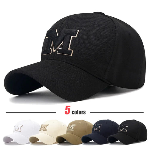 Fashion Men Women M Letter Three-Dimensional Embroidery Baseball Cap