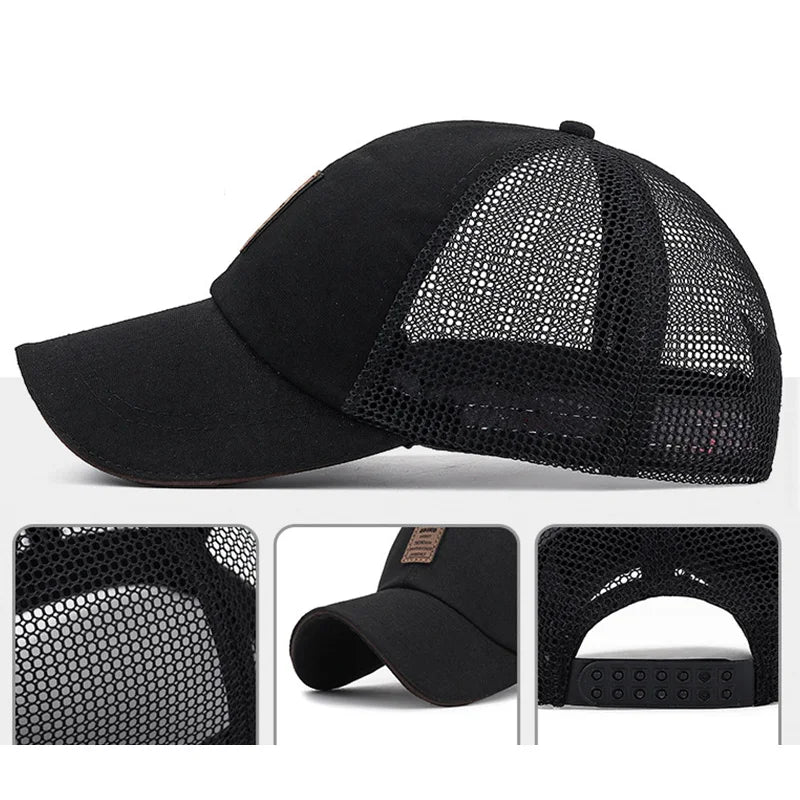 Spring Summer Mesh Baseball Cap Sports Breathable Caps Sunscreen Running Hat